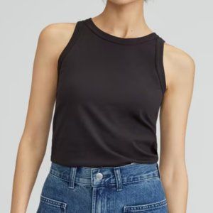 *2 for 20* Organic Cotton Cutaway Tank in Black– Women's S